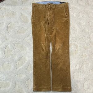 Polo Ralph Lauren Corduroy Pants Mens 34x30 Brown Beige Chino
